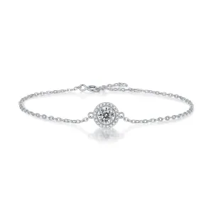 0.5ct Diamond Bracelets For Women 18K White Gold Plated 925 Sterling Silver Bracelet Wedding Gifts