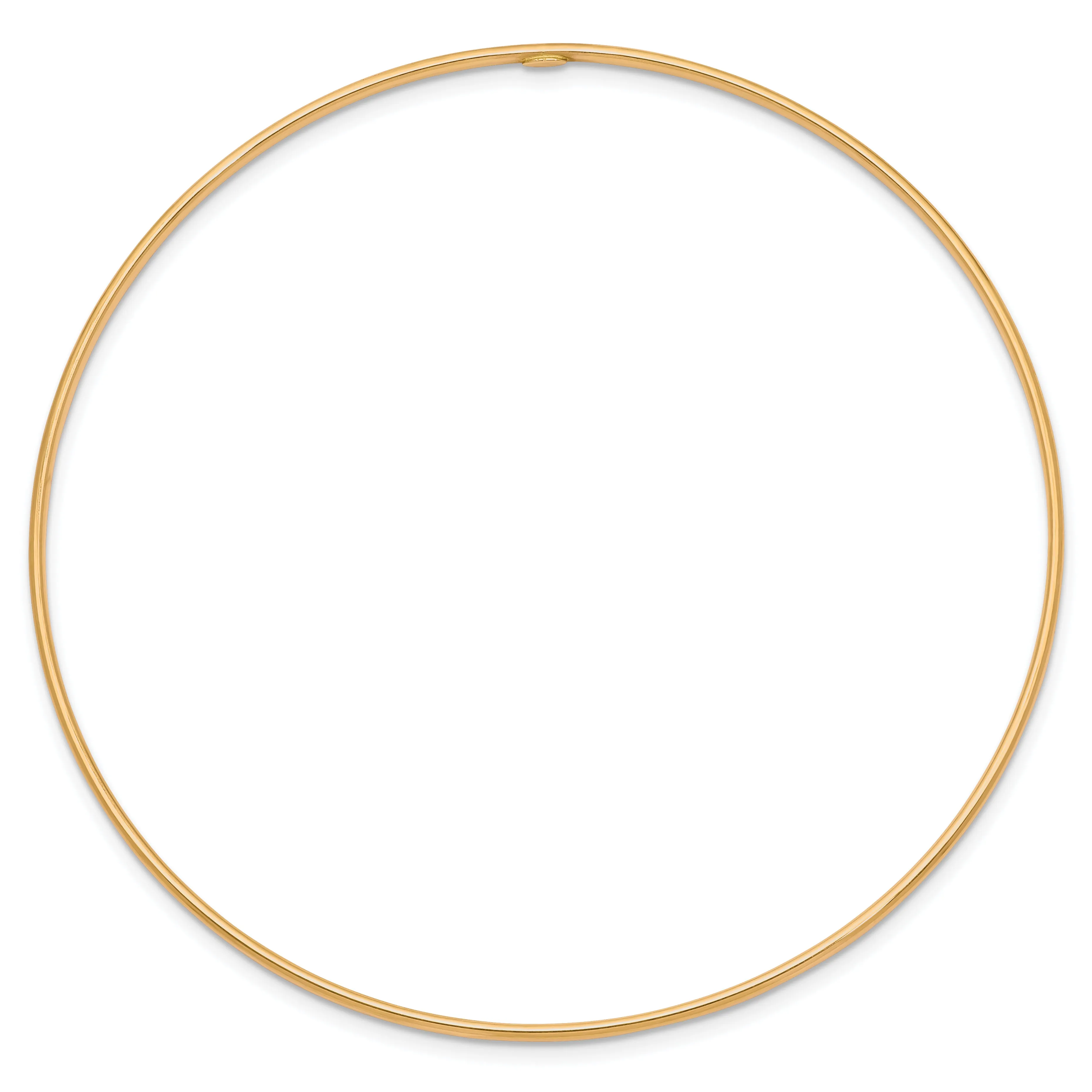 10k 1.5mm Polished Slip-on Bangle Bracelet