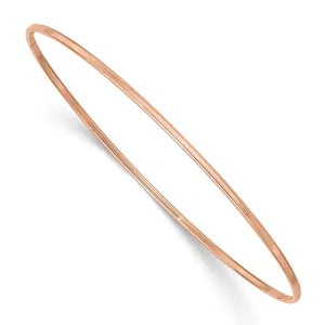 10k 1.5mm Rose Gold Polished Slip-on Bangle Bracelet