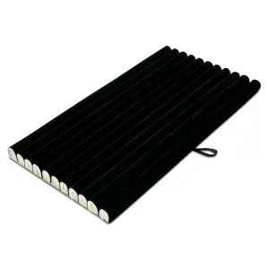 11 Roll Black Velvet Ring Foam Insert