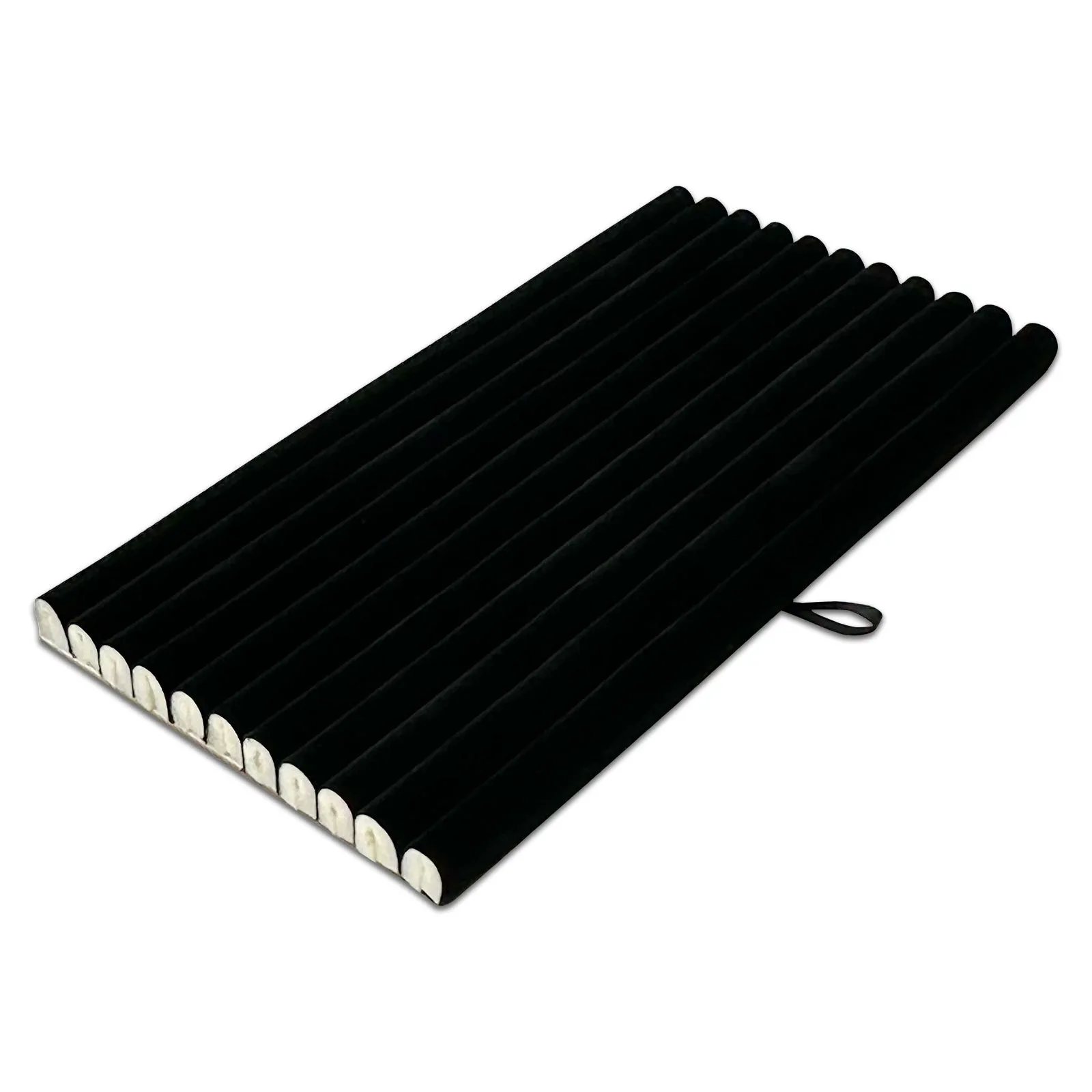 11 Roll Black Velvet Ring Foam Insert