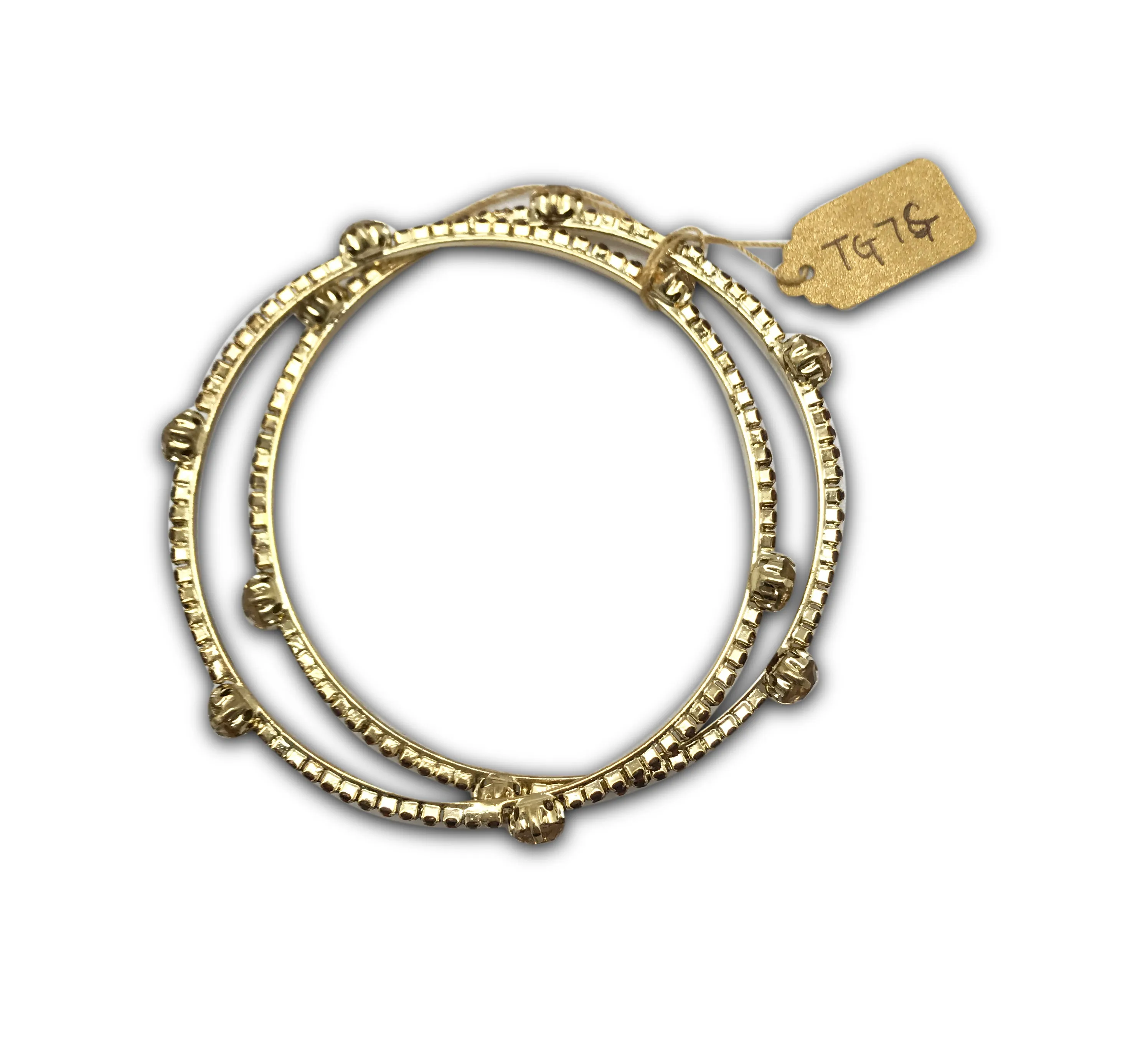 1/2"WX1"L Gold Paper String Tag