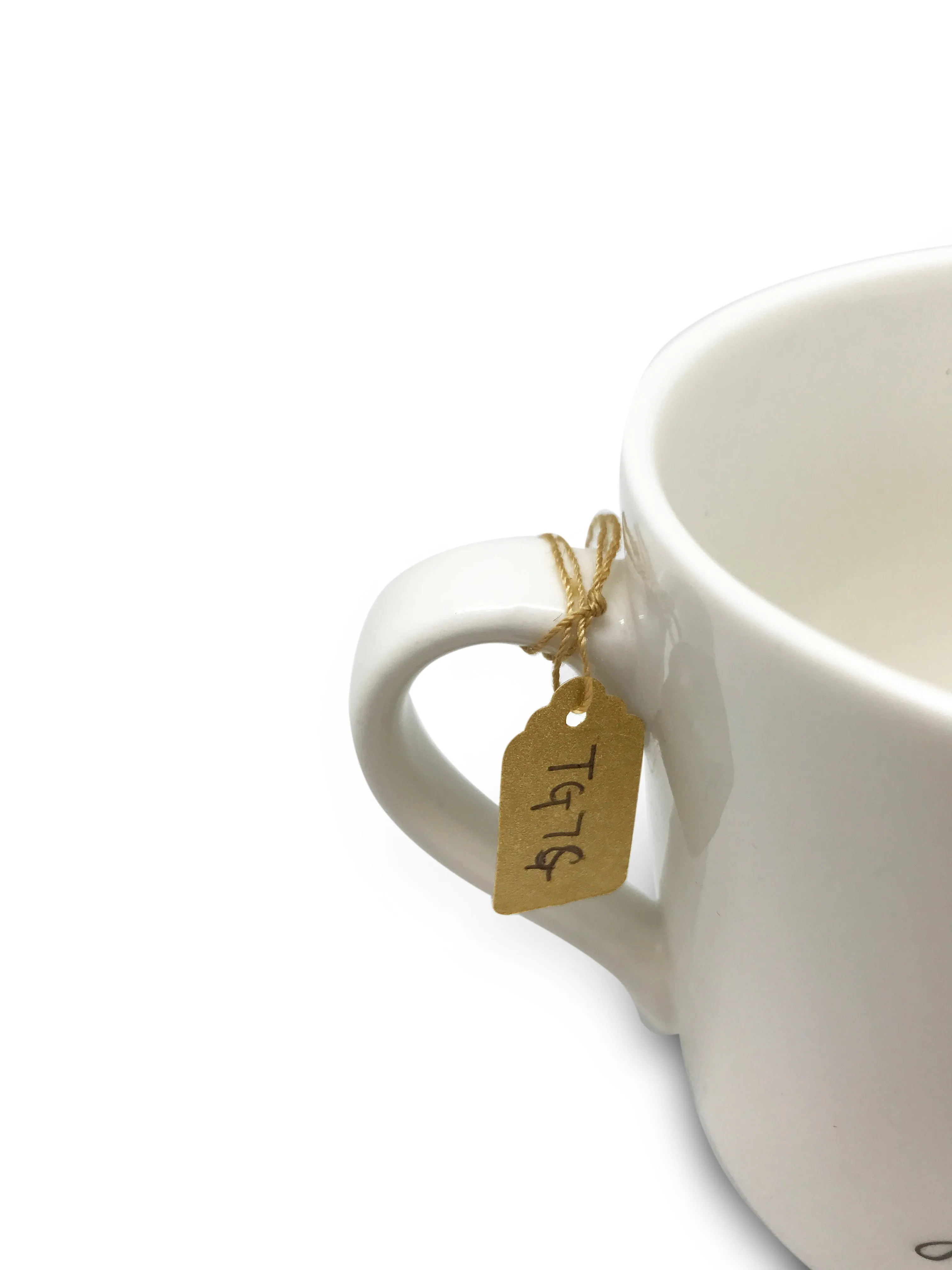 1/2"WX1"L Gold Paper String Tag