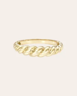 14k Gold Croissant Ring