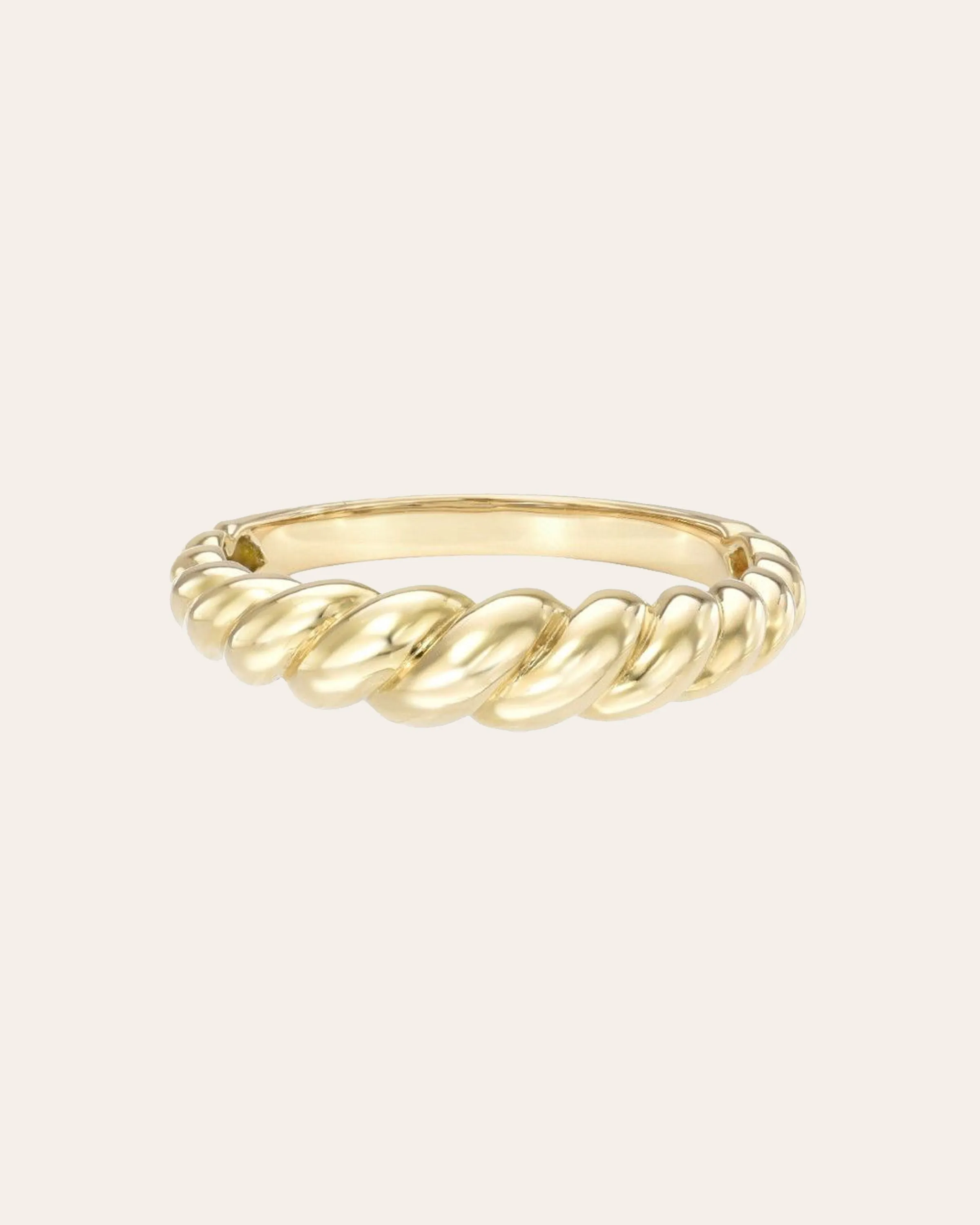 14k Gold Croissant Ring