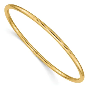 14K Gold Polished Slip-On Bangle for Women