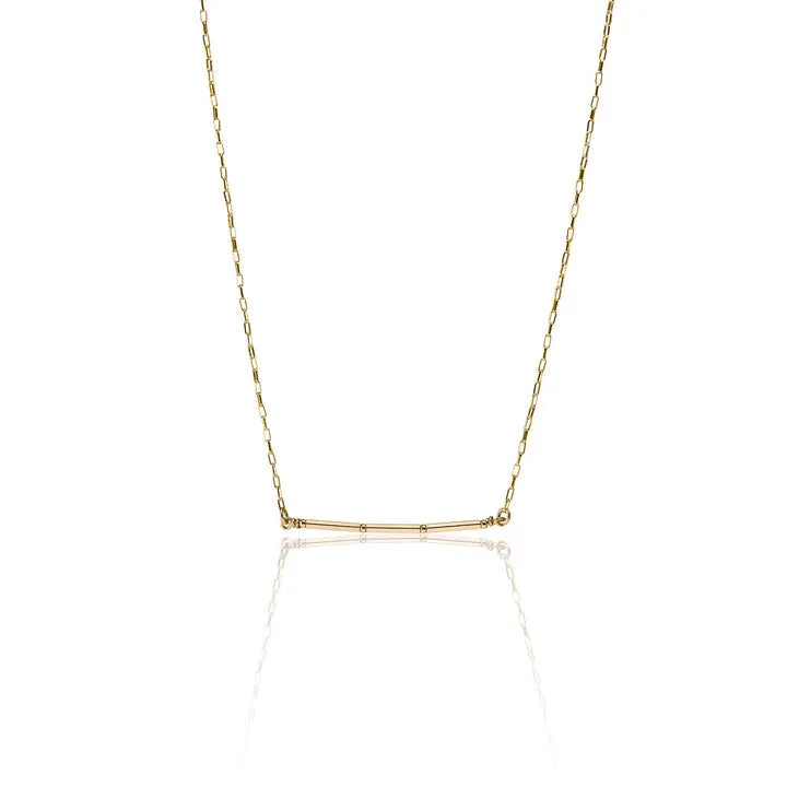 14kt Goldfill Linear Pendant