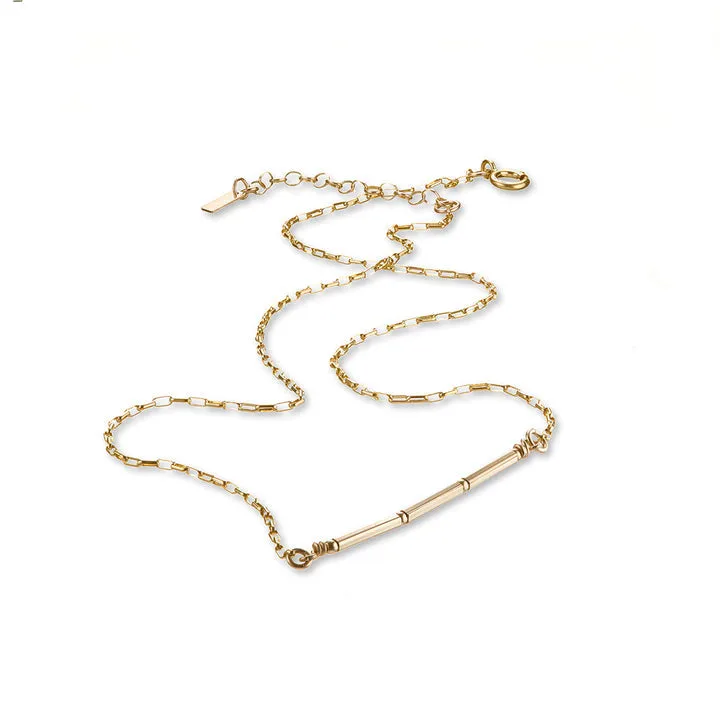 14kt Goldfill Linear Pendant