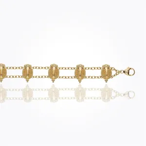 18K Scarab Bracelet in diamond