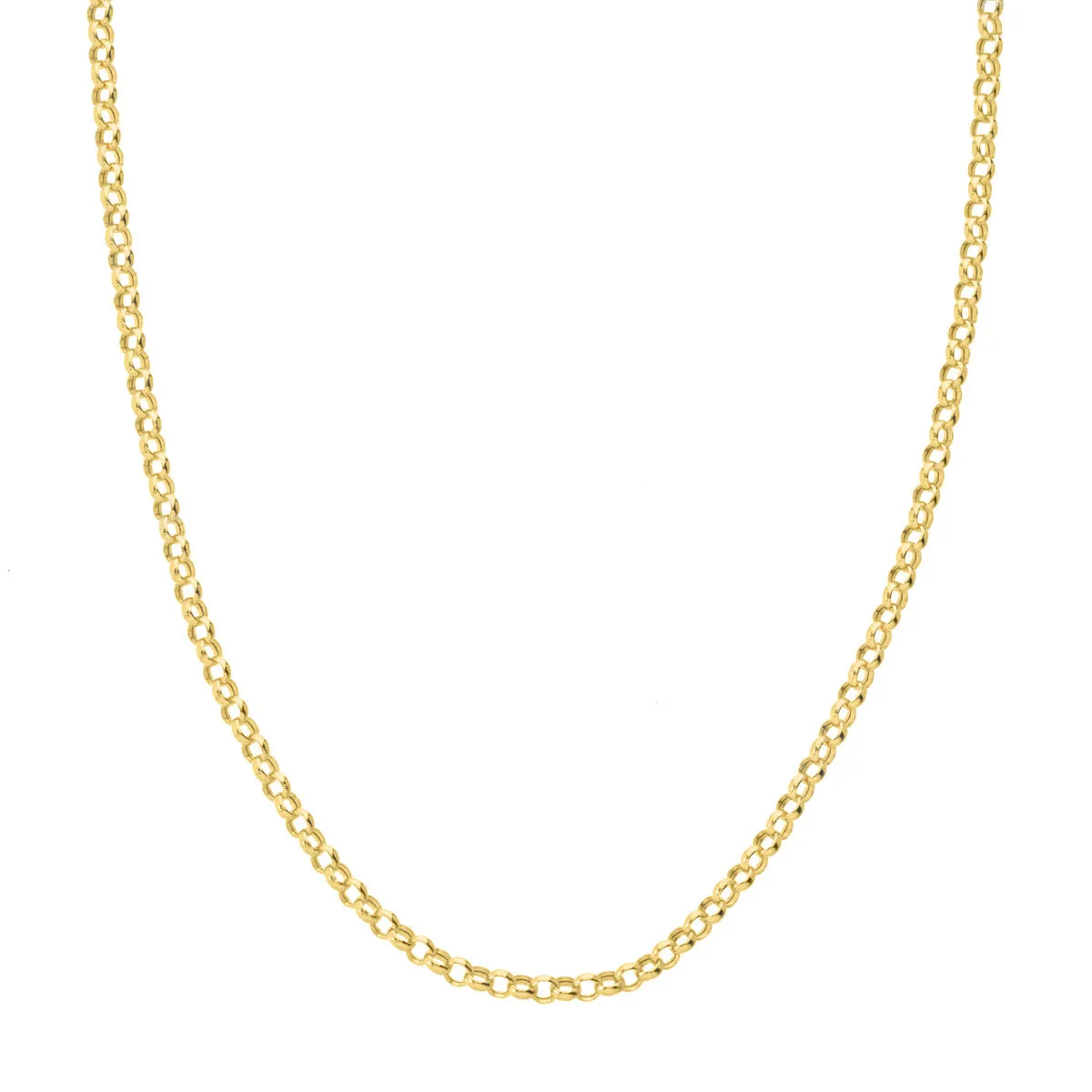 3.75mm Hollow Rolo Chain with Lobster Lock