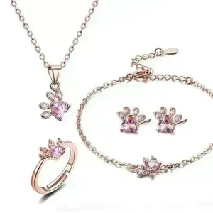 4pcs Women Jewelry Sets