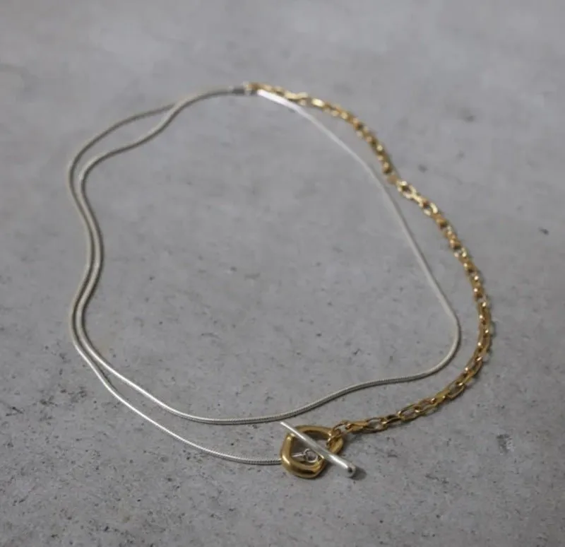 925 Silver Chain Double Y Long Necklace