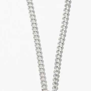 925 Sterling Silver Minimalist Chamfered Cube Rhombus Silver Necklaces