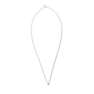 925 Sterling Silver Minimalist Chamfered Cube Rhombus Silver Necklaces