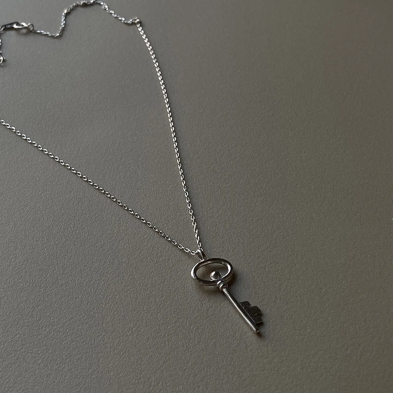925 Sterling Silver Minimalist Key Silver Necklaces
