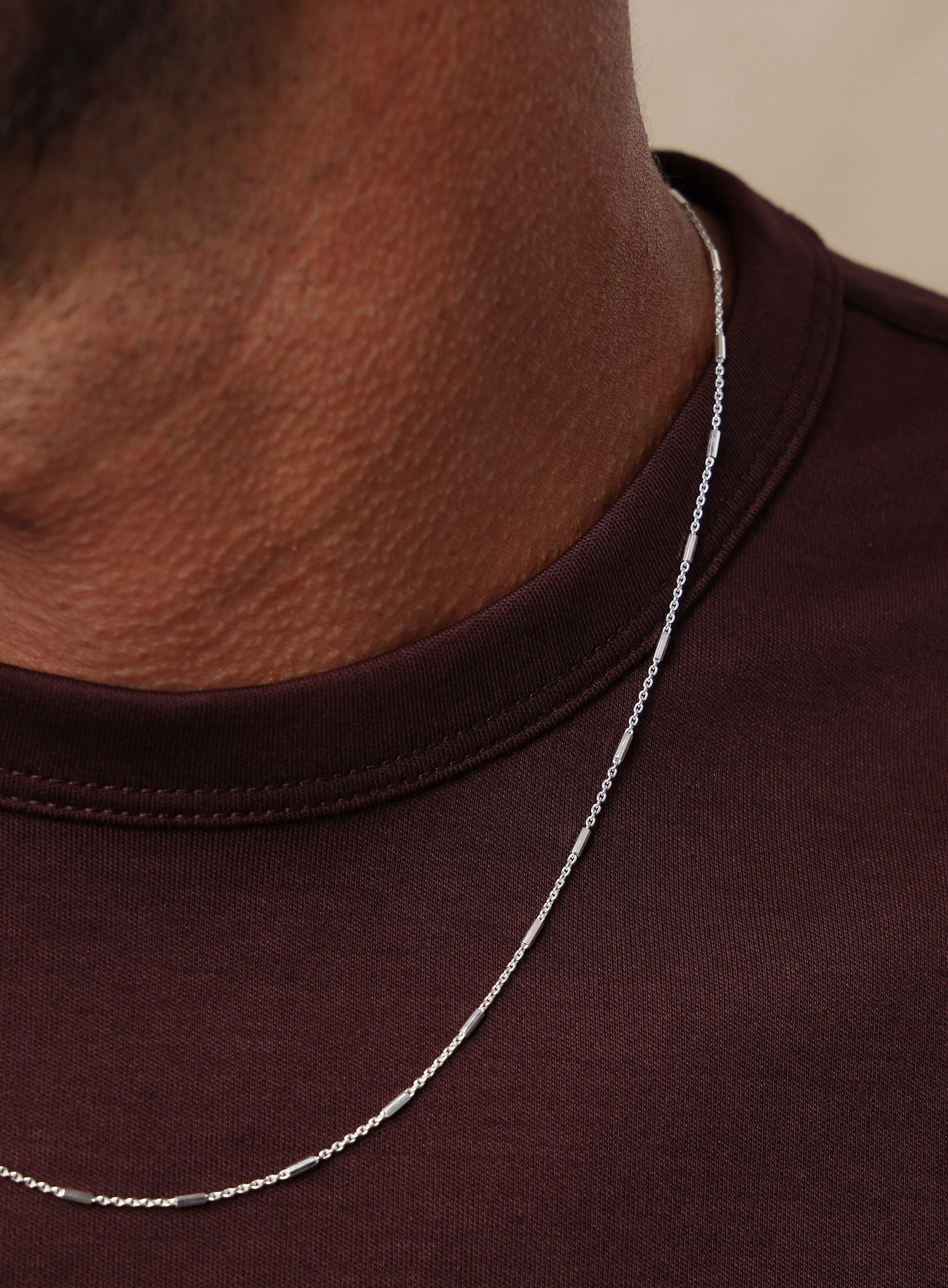 925 Sterling Silver Minimalist Satellite Chain Necklace