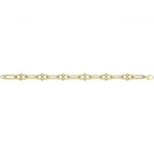 9ct Yellow Gold Hollow Bracelet BR676