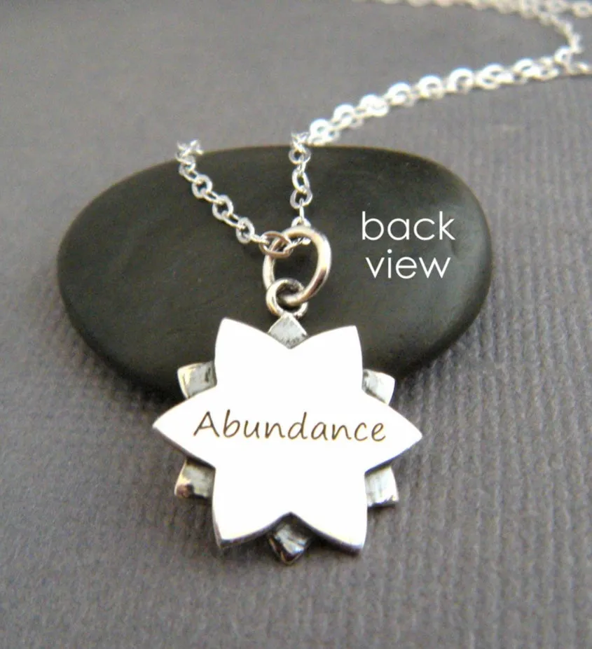 Abundance Mandala Necklace Sterling Silver