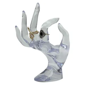 Acrylic Open Hand Jewelry Display Stand