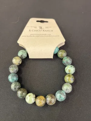African Turquoise Bead Bead Bracelet