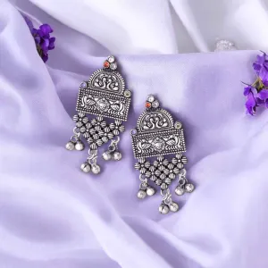 Antique Charuliya Oxidised Danglers