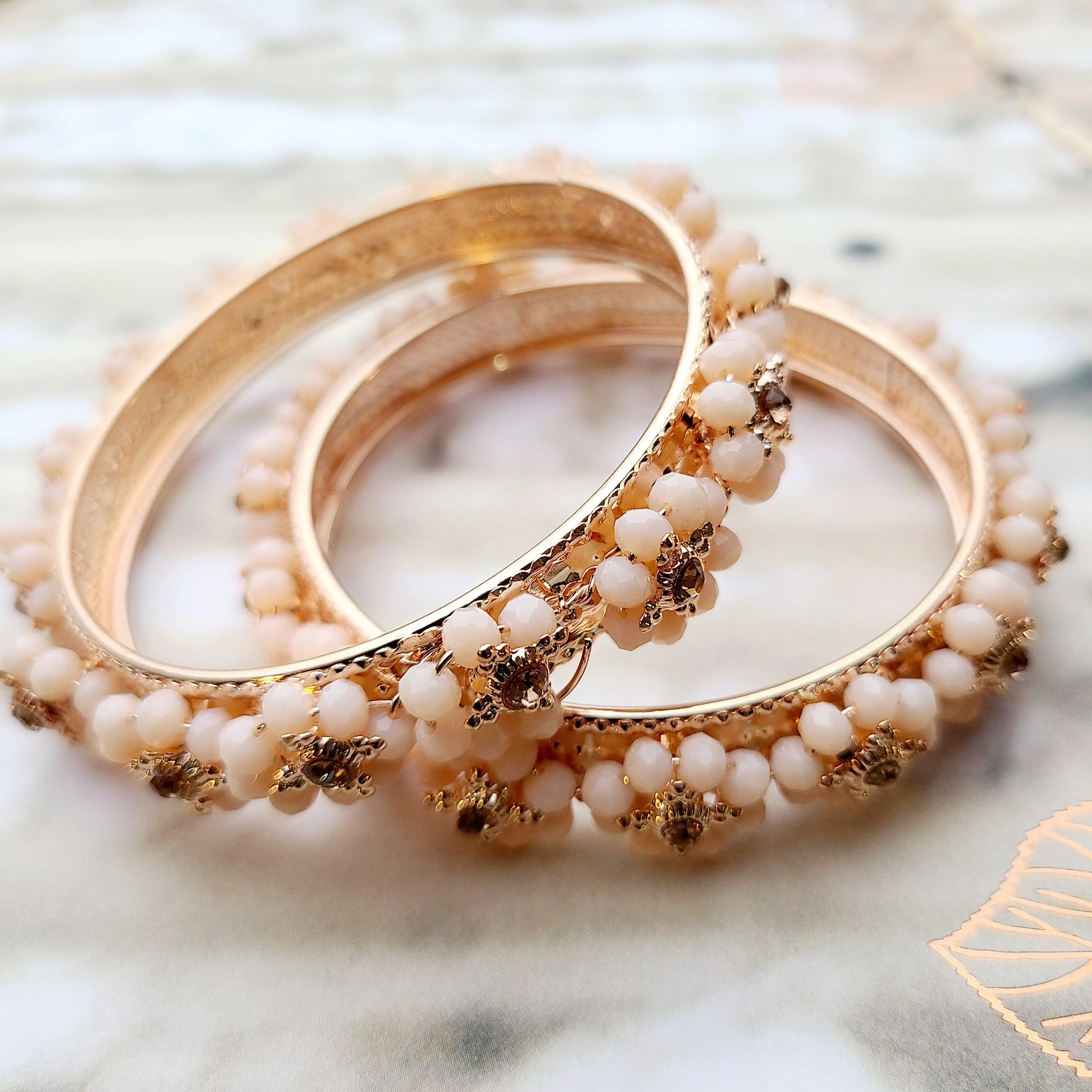 Arora - blush Bangles