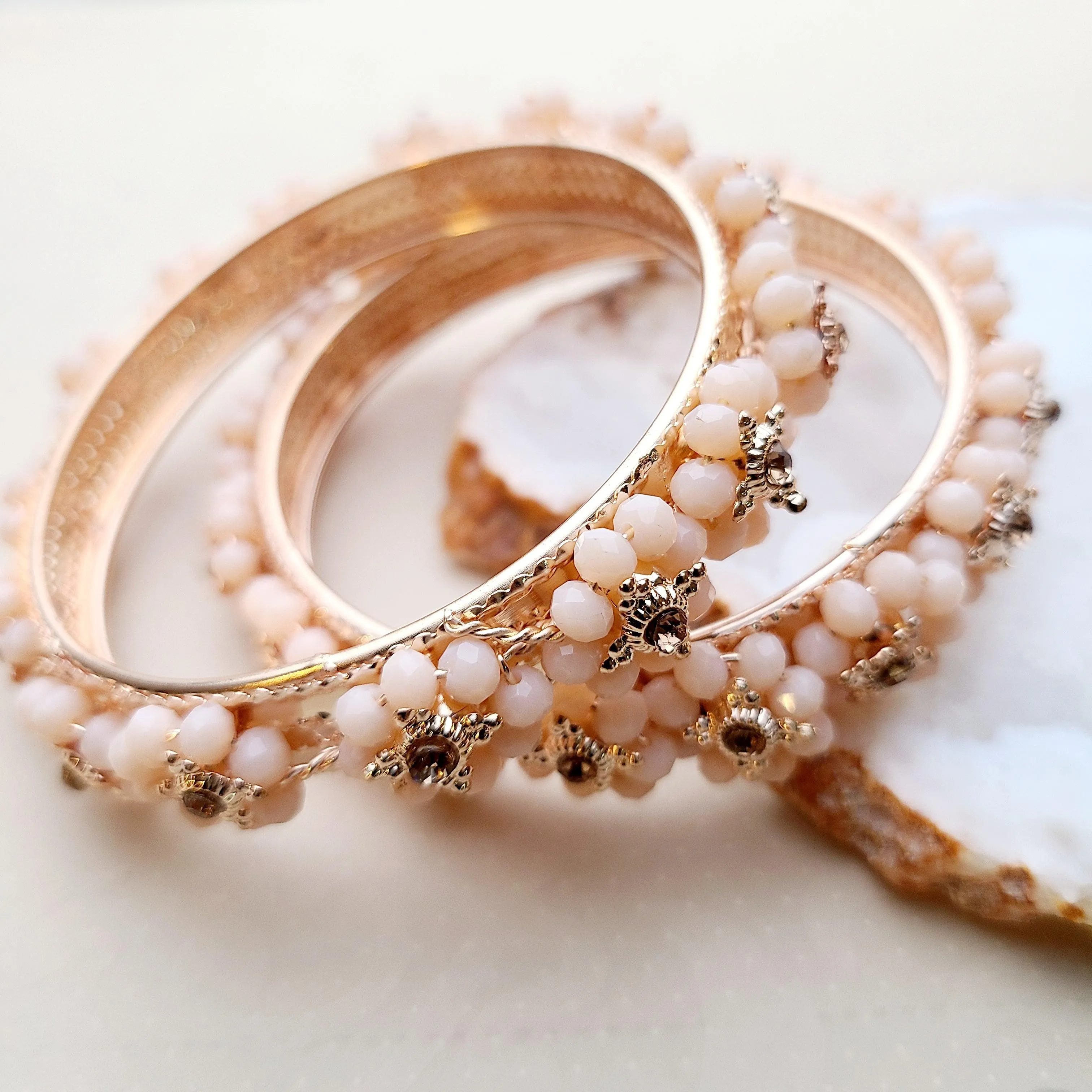 Arora - blush Bangles
