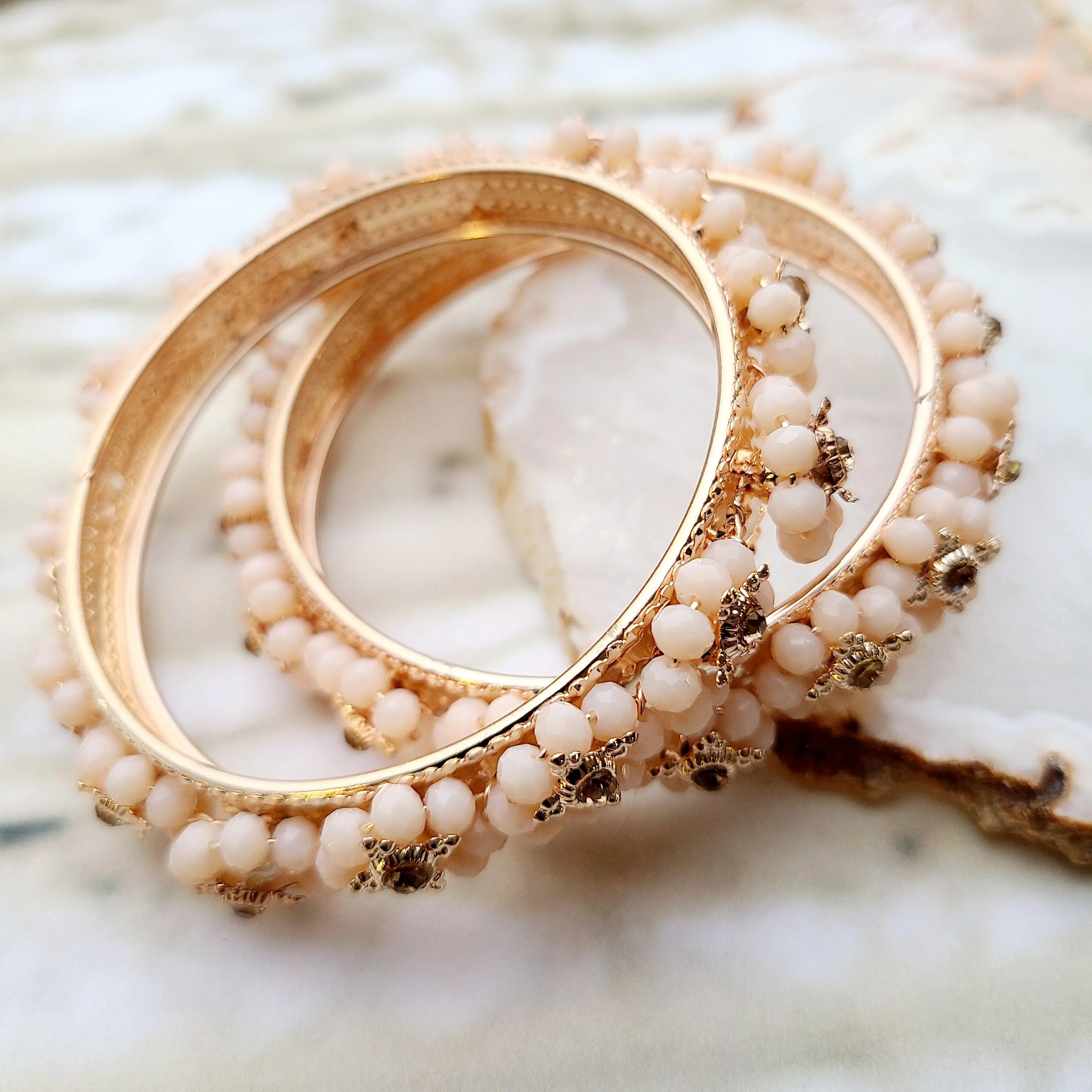 Arora - blush Bangles