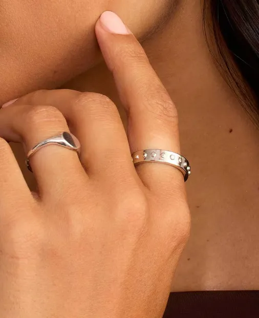 Asher Ring - Rhodium Plated