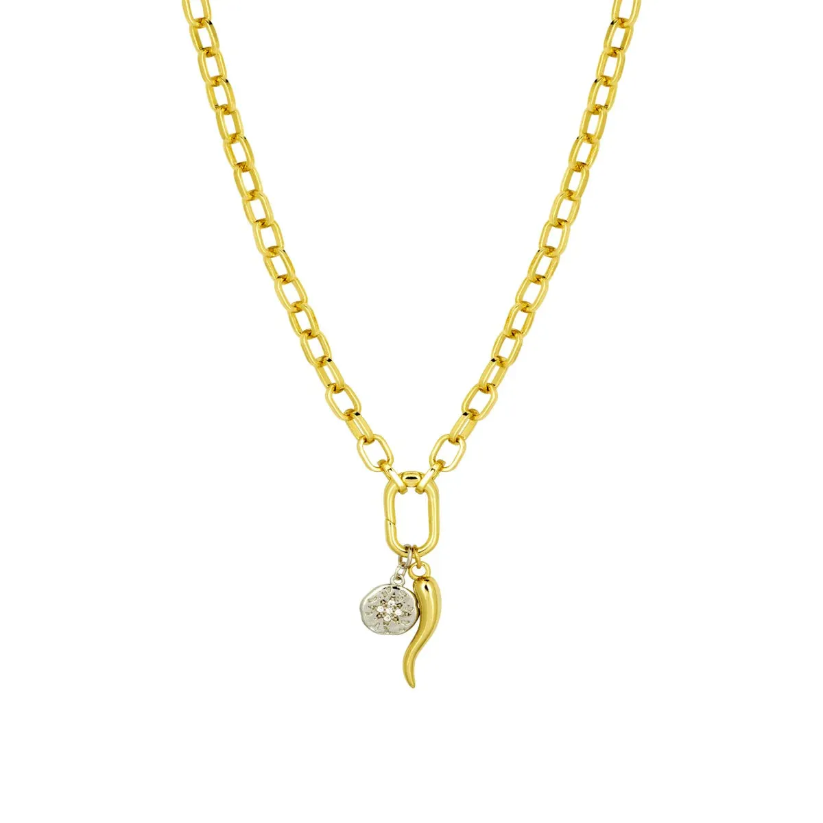 Ashiana Gold Bardot Chain Necklaces