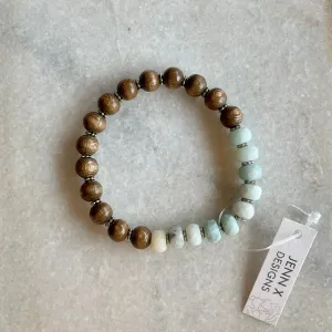 Aventurine   Wood Bracelet
