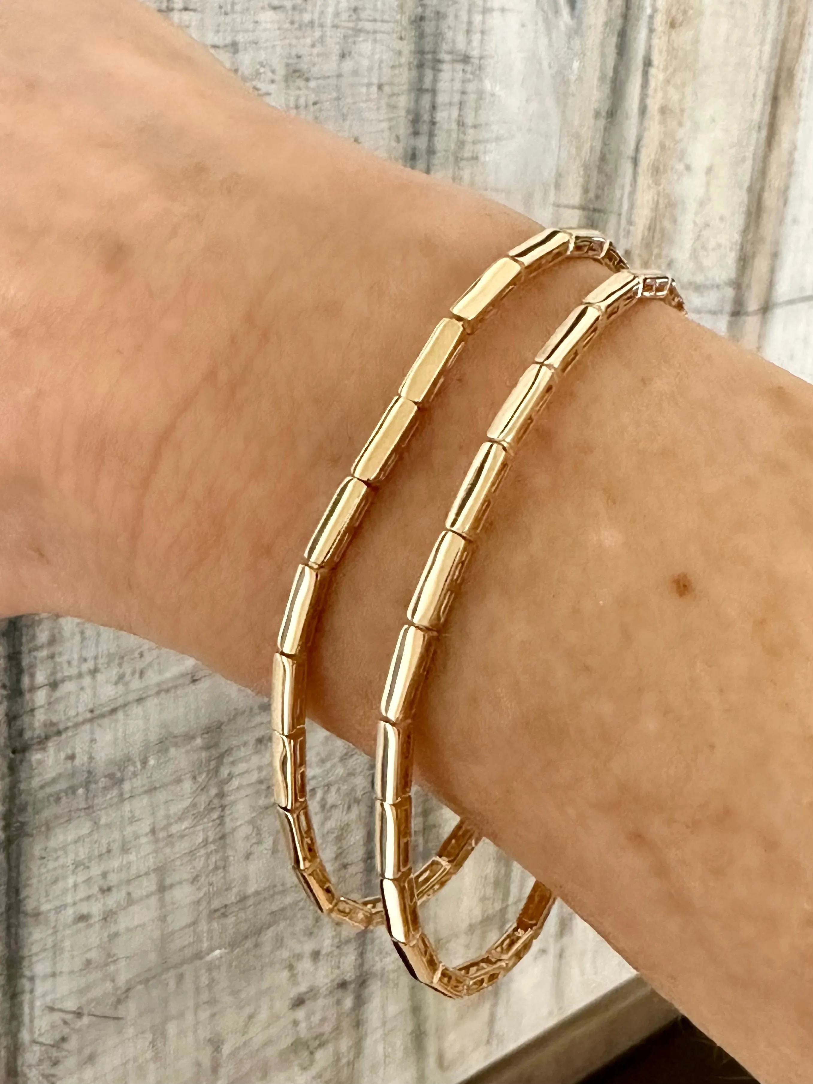 Baby Gold Bar Tennis Bracelet