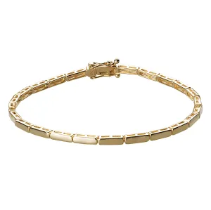 Baby Gold Bar Tennis Bracelet