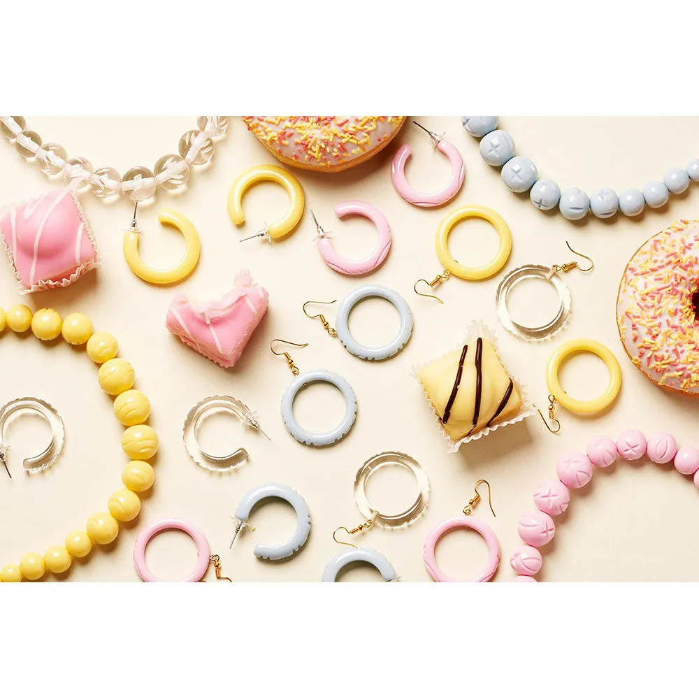 Baby Pink Heavy Carve Bead Necklace by Splendette