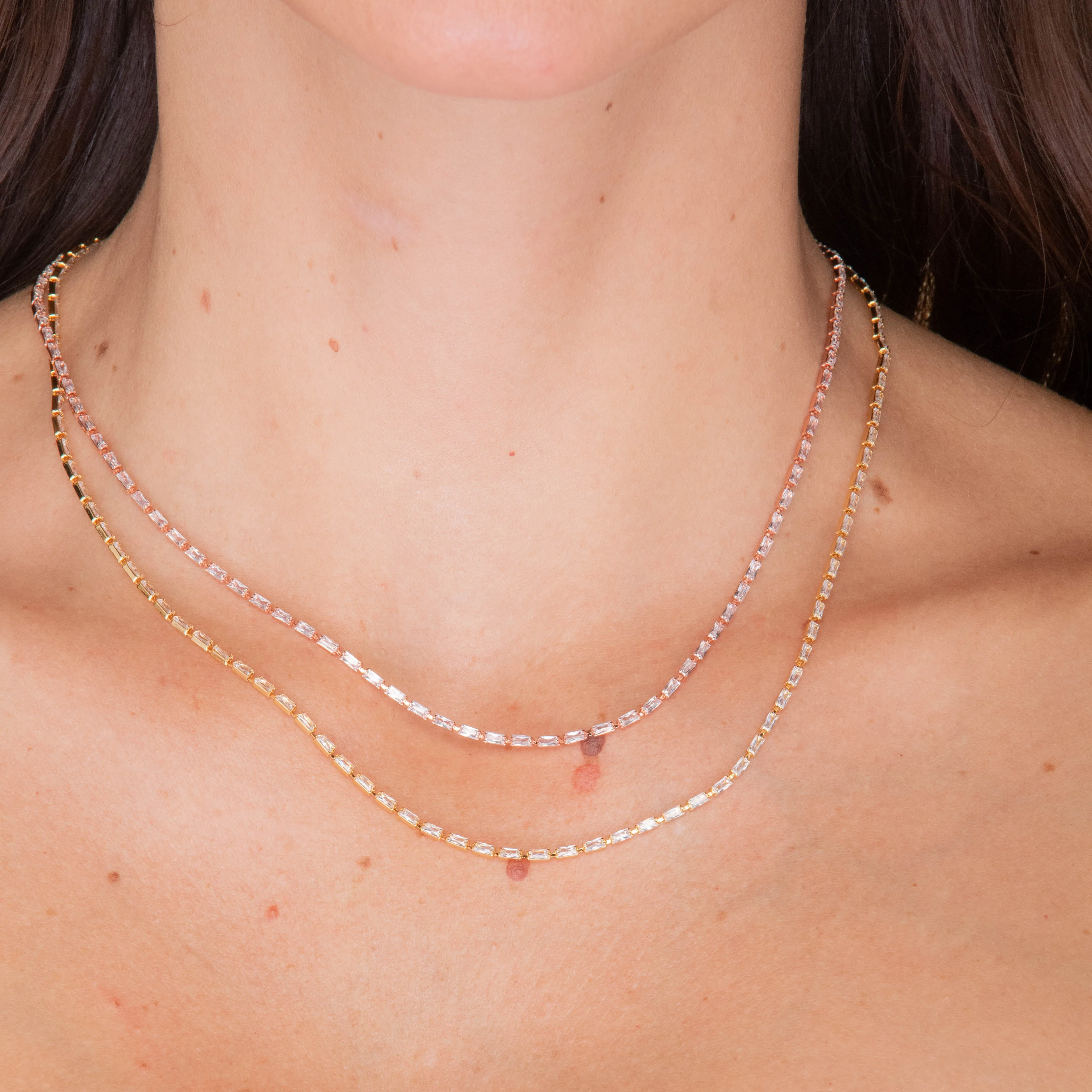 Baguette Tennis Necklace