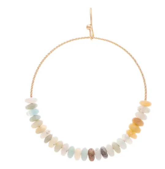 Beaded Circle Earring