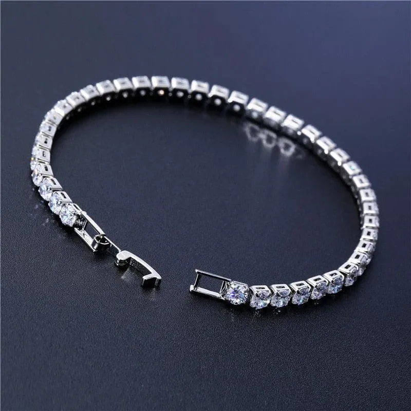 Best Seller - Gorgeous Cubic Zirconia Tennis Bracelets For Women - Gold and Silver Colour Bracelets