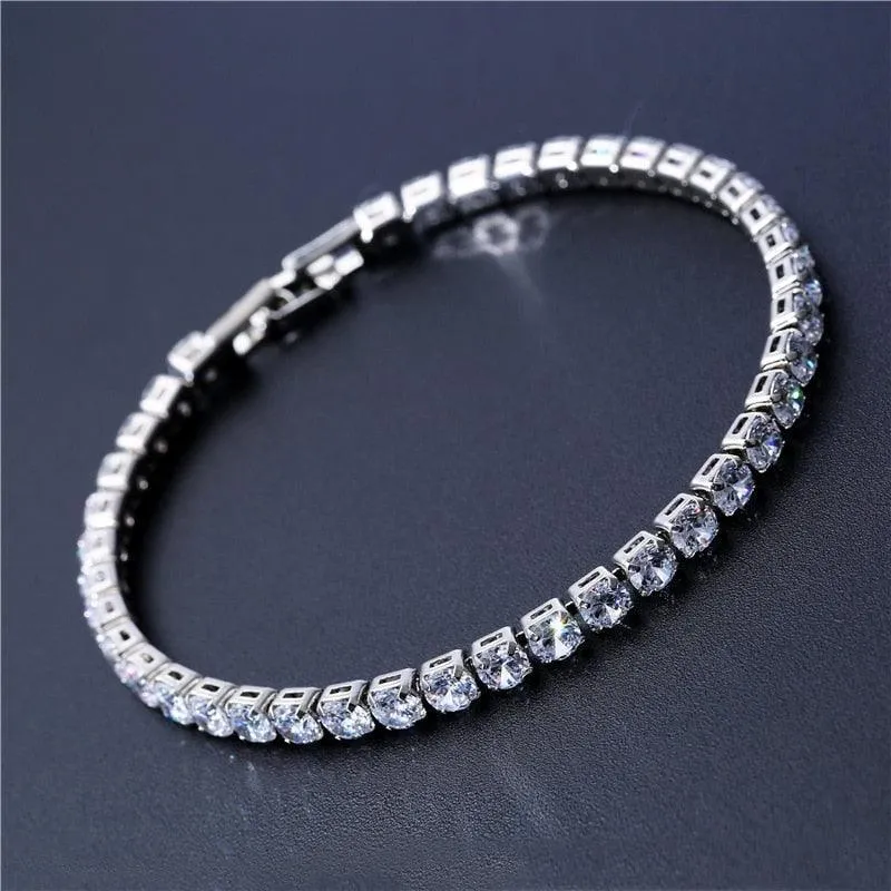 Best Seller - Gorgeous Cubic Zirconia Tennis Bracelets For Women - Gold and Silver Colour Bracelets