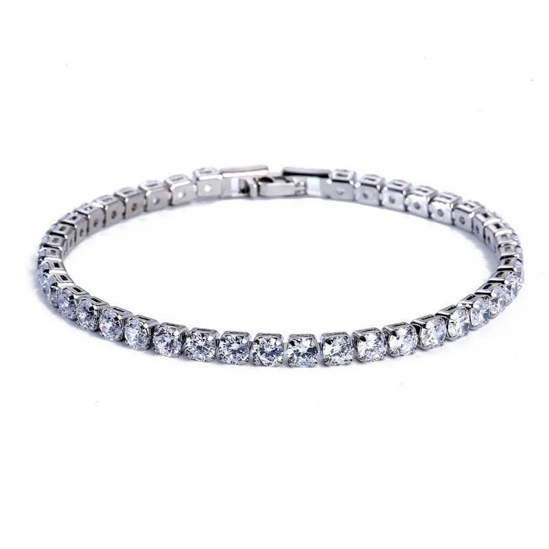 Best Seller - Gorgeous Cubic Zirconia Tennis Bracelets For Women - Gold and Silver Colour Bracelets