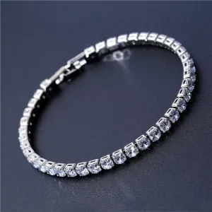 Best Seller - Gorgeous Cubic Zirconia Tennis Bracelets For Women - Gold and Silver Colour Bracelets