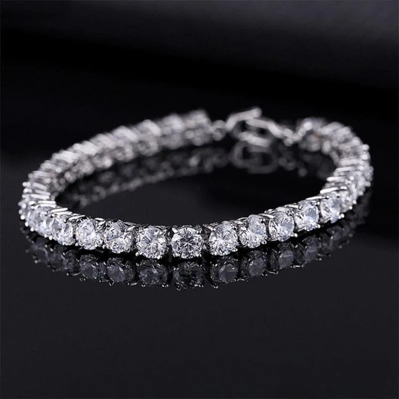 Best Seller - Gorgeous Cubic Zirconia Tennis Bracelets For Women - Gold and Silver Colour Bracelets