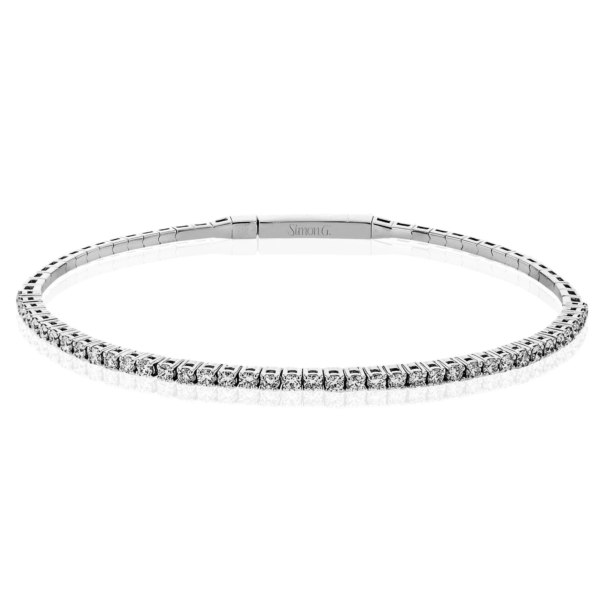Bezel Set Diamond Bangle