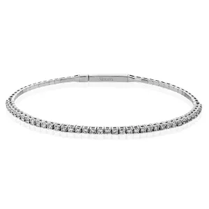Bezel Set Diamond Bangle