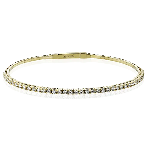 Bezel Set Diamond Bangle