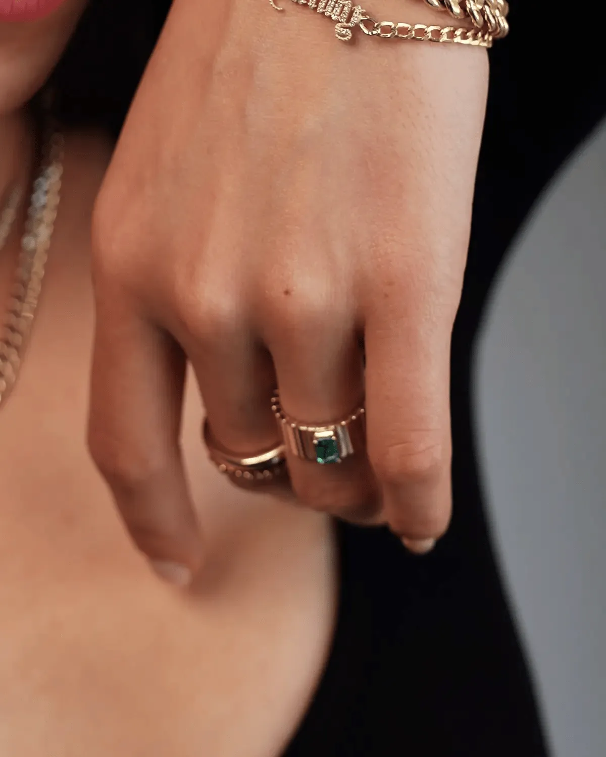 Birthstone Cigar Ring