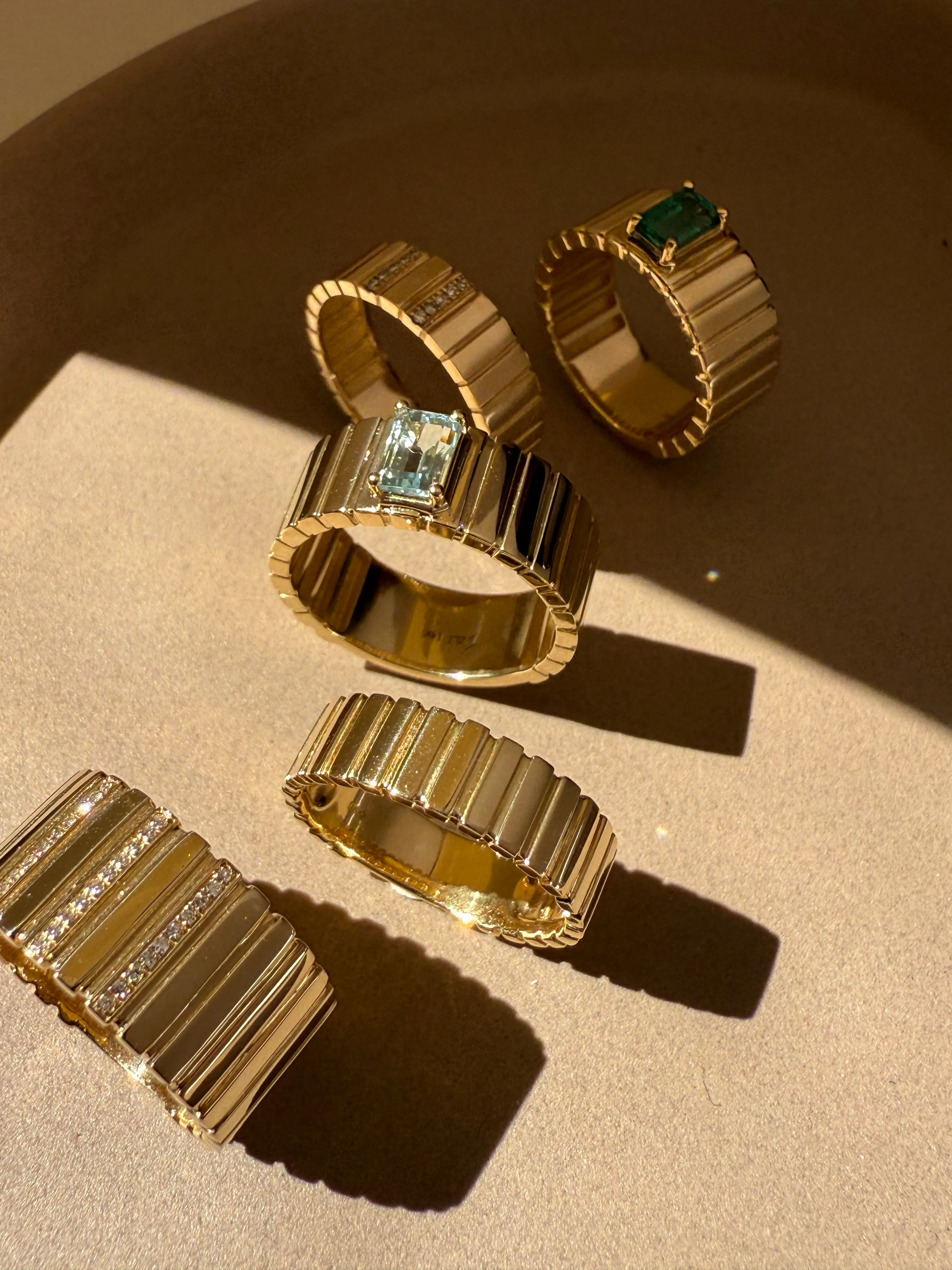 Birthstone Cigar Ring