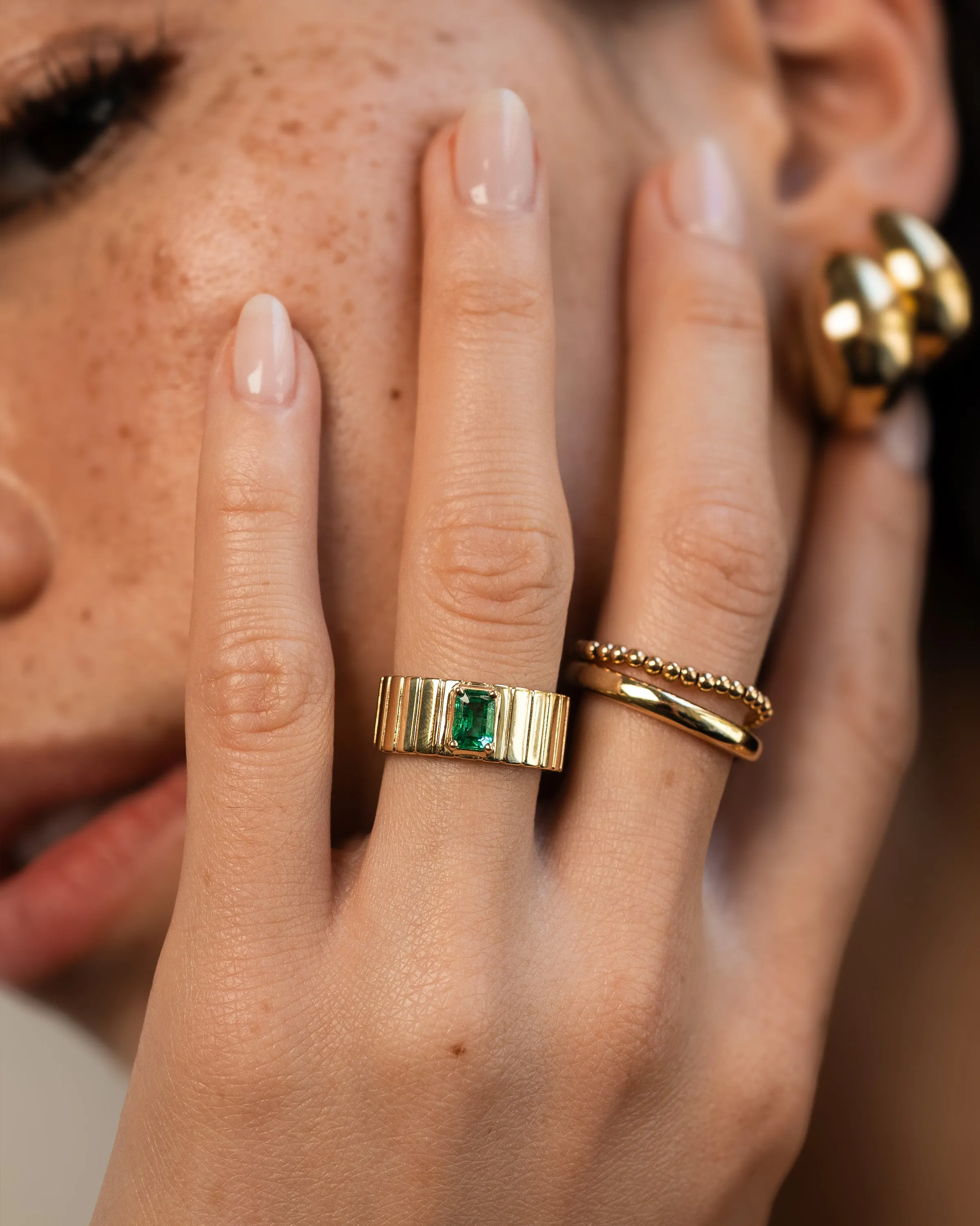 Birthstone Cigar Ring