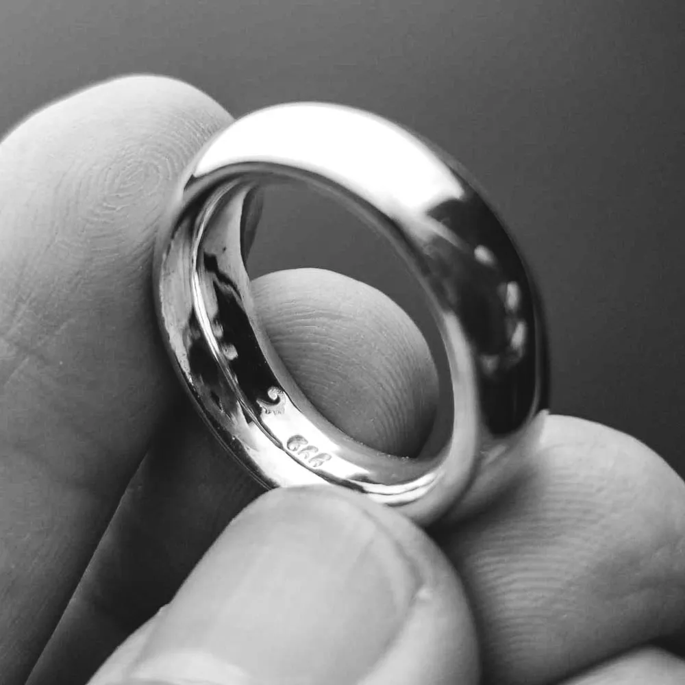 Bold and Beautiful: Artist-Created Fat Moon Ring with Smooth, Comfortable Design