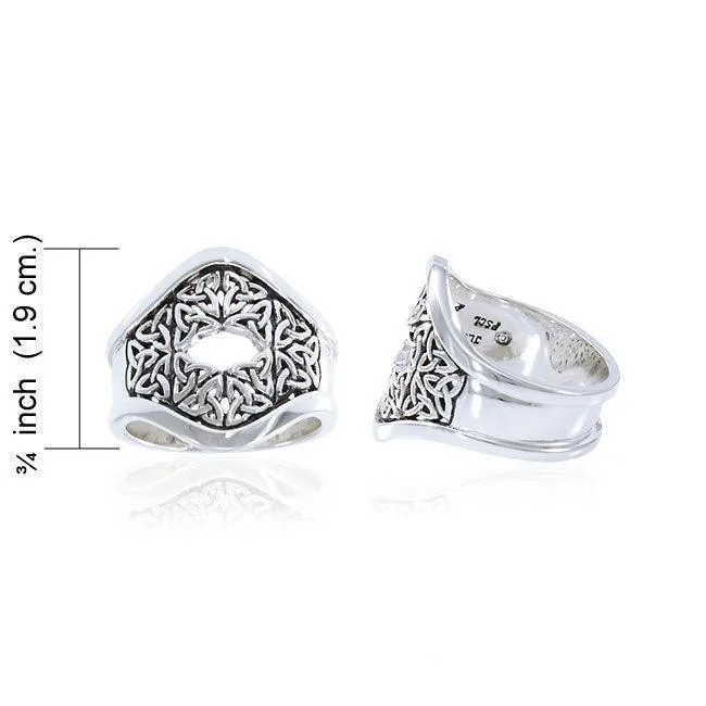 Bold Celtic Knot Ring TRI1488