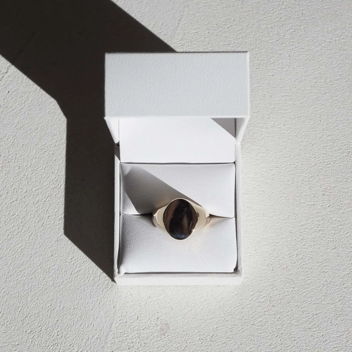 Bold Oval Signet | Large Solid Signet Ring